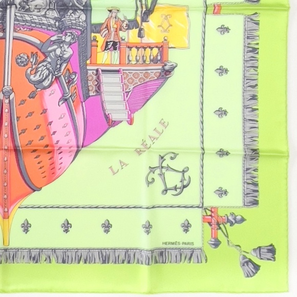 NWOT Hermes Scarf "Vue du Carrosse de la Galère -La Réale" 2 - Picture 8 of 8